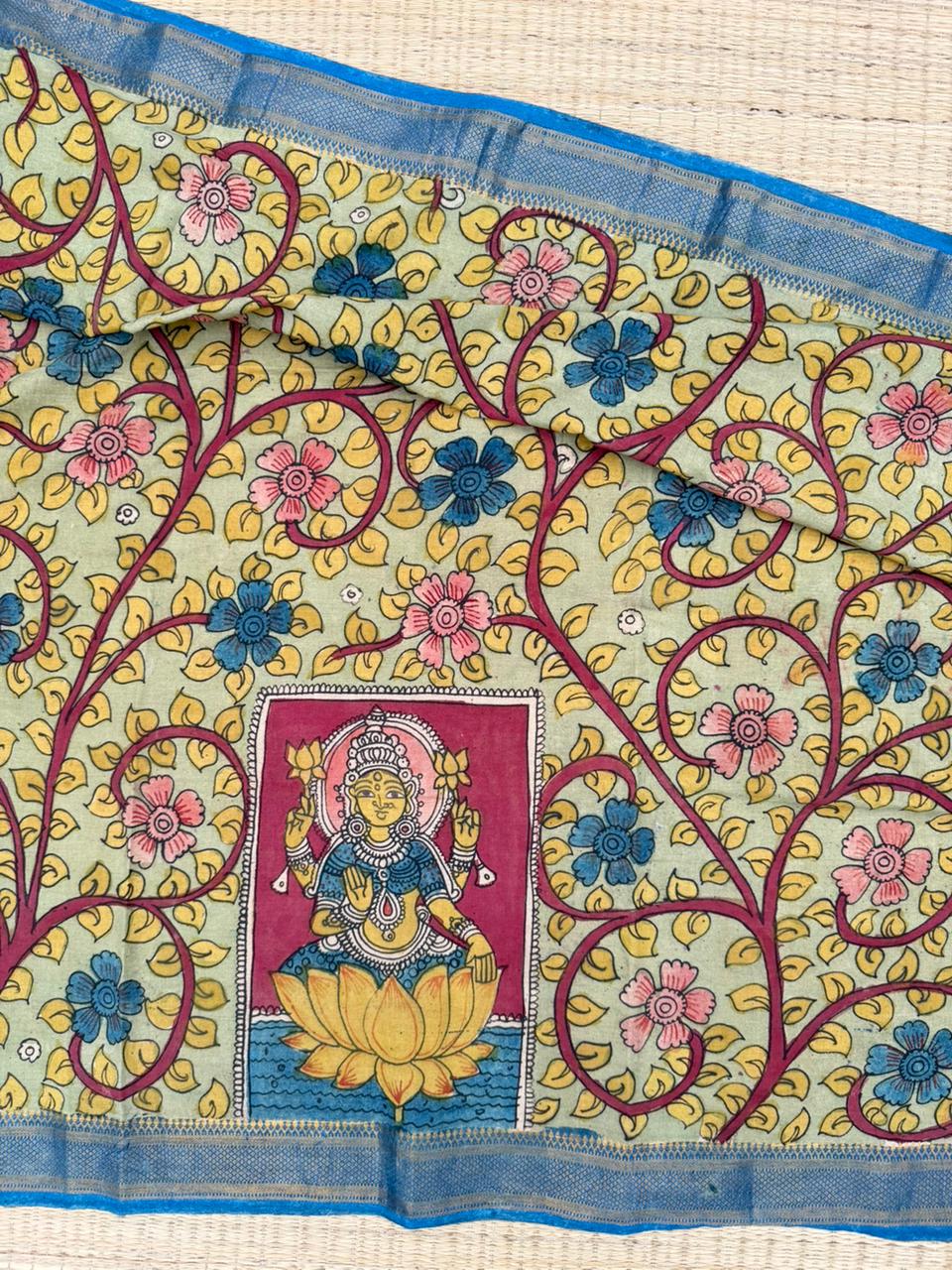 Penkalamkari Pure silkcotton blouse materials