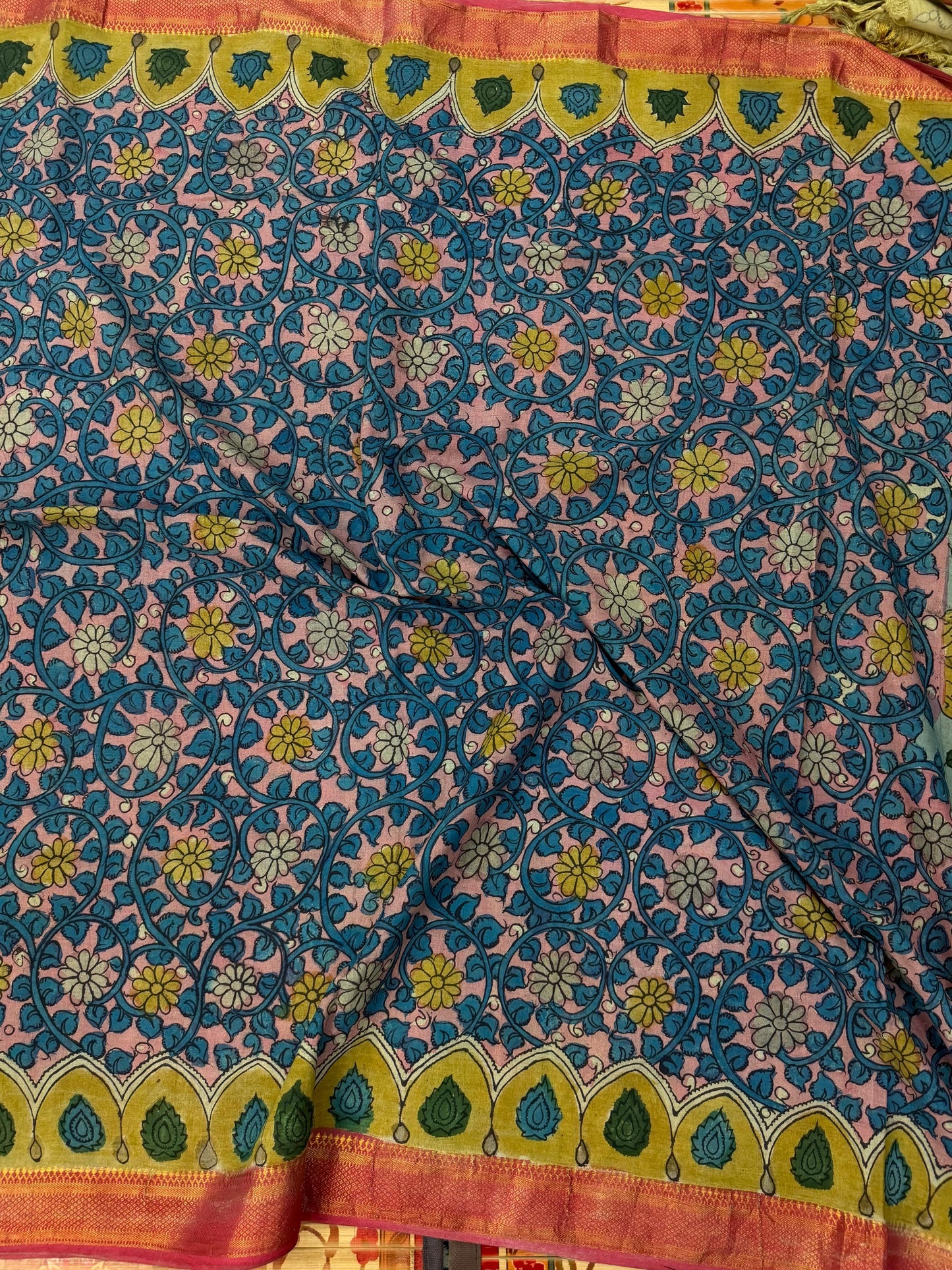 Pure cotton Penkalamkari saree