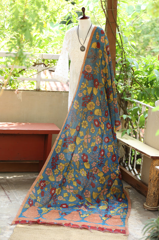 Chikankari X Kalamkari Dupattas