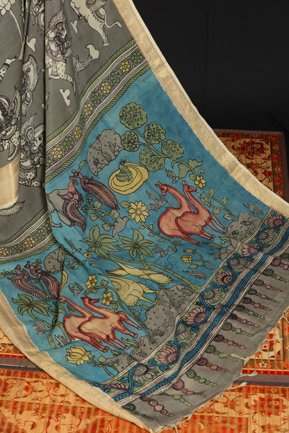 Silkcotton Penkalamkari sarees