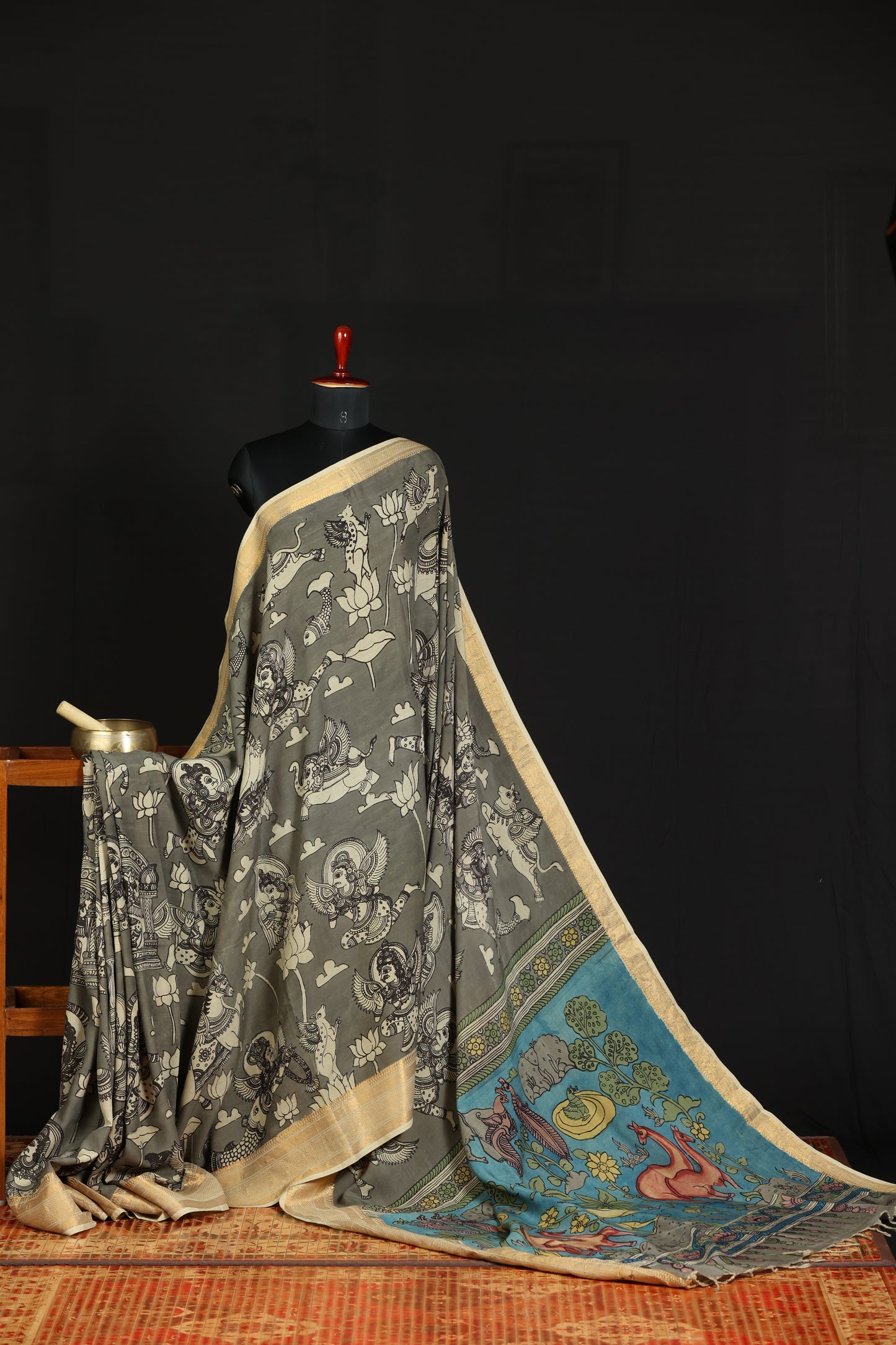 Silkcotton Penkalamkari sarees