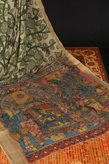 Silkcotton Penkalamkari sarees