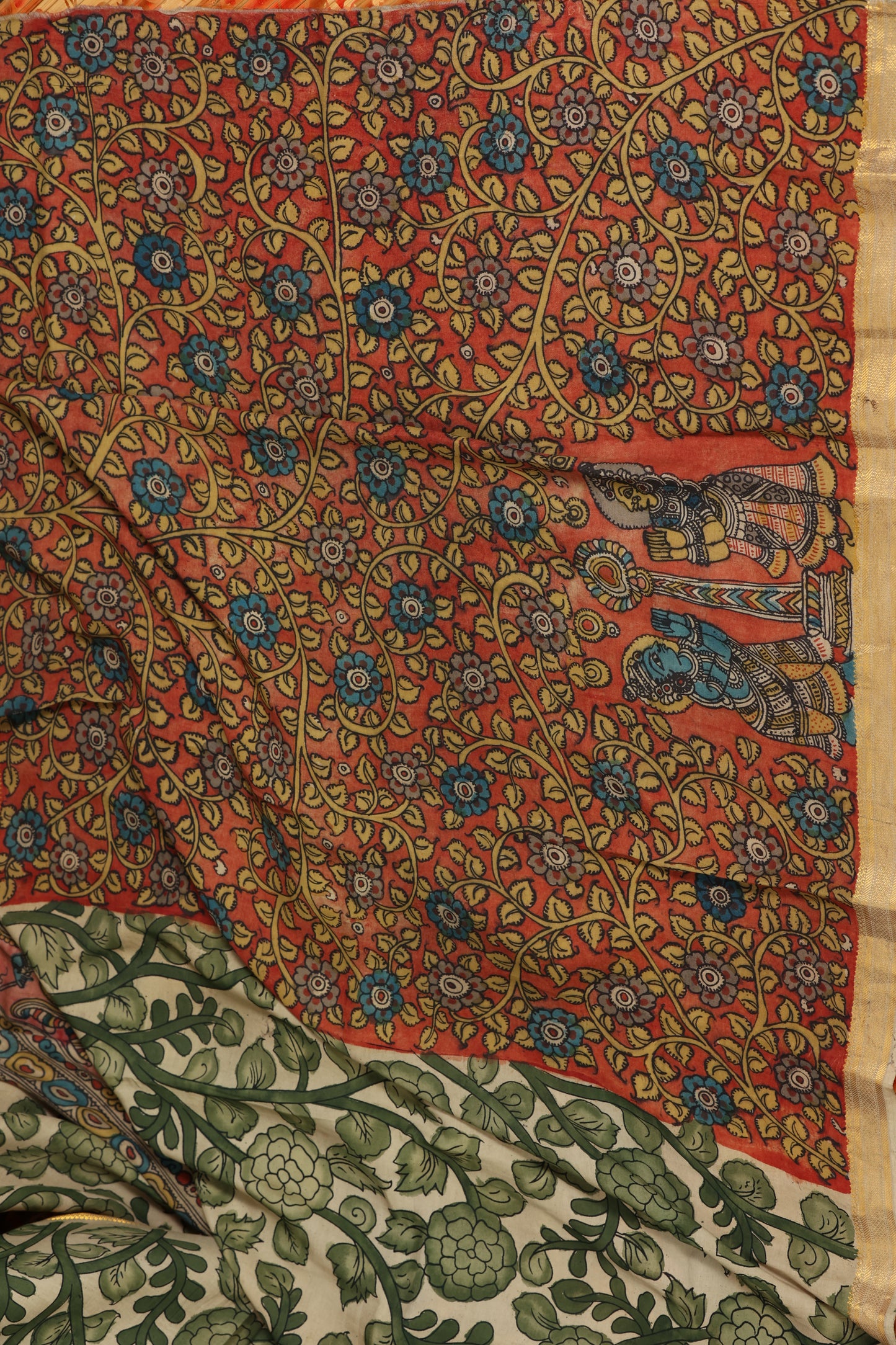 Silkcotton Penkalamkari sarees