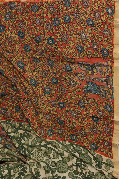 Silkcotton Penkalamkari sarees
