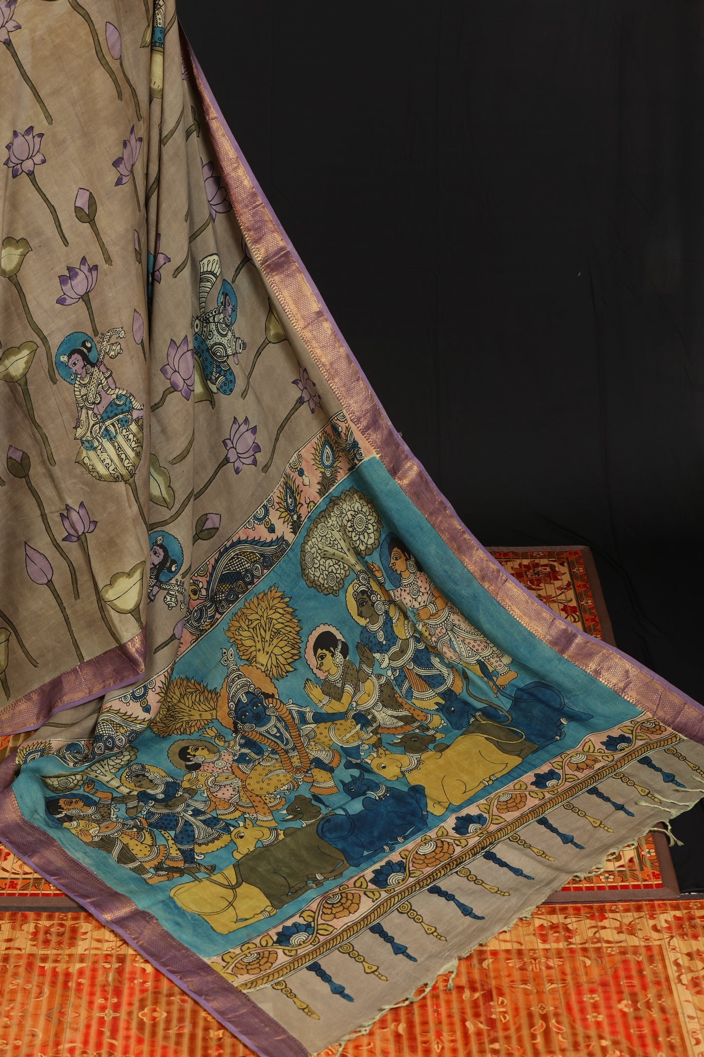 Silkcotton Penkalamkari sarees