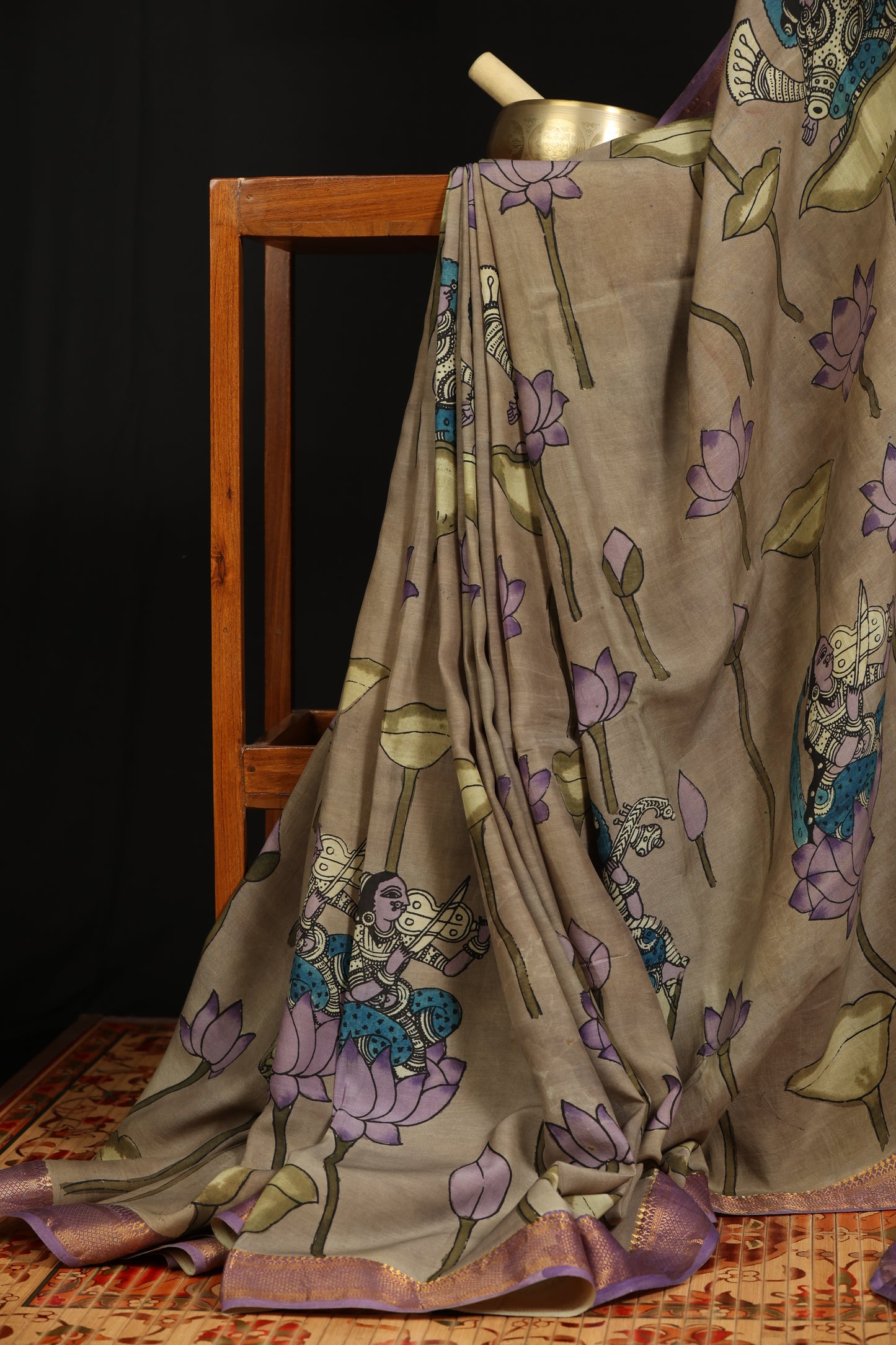 Silkcotton Penkalamkari sarees