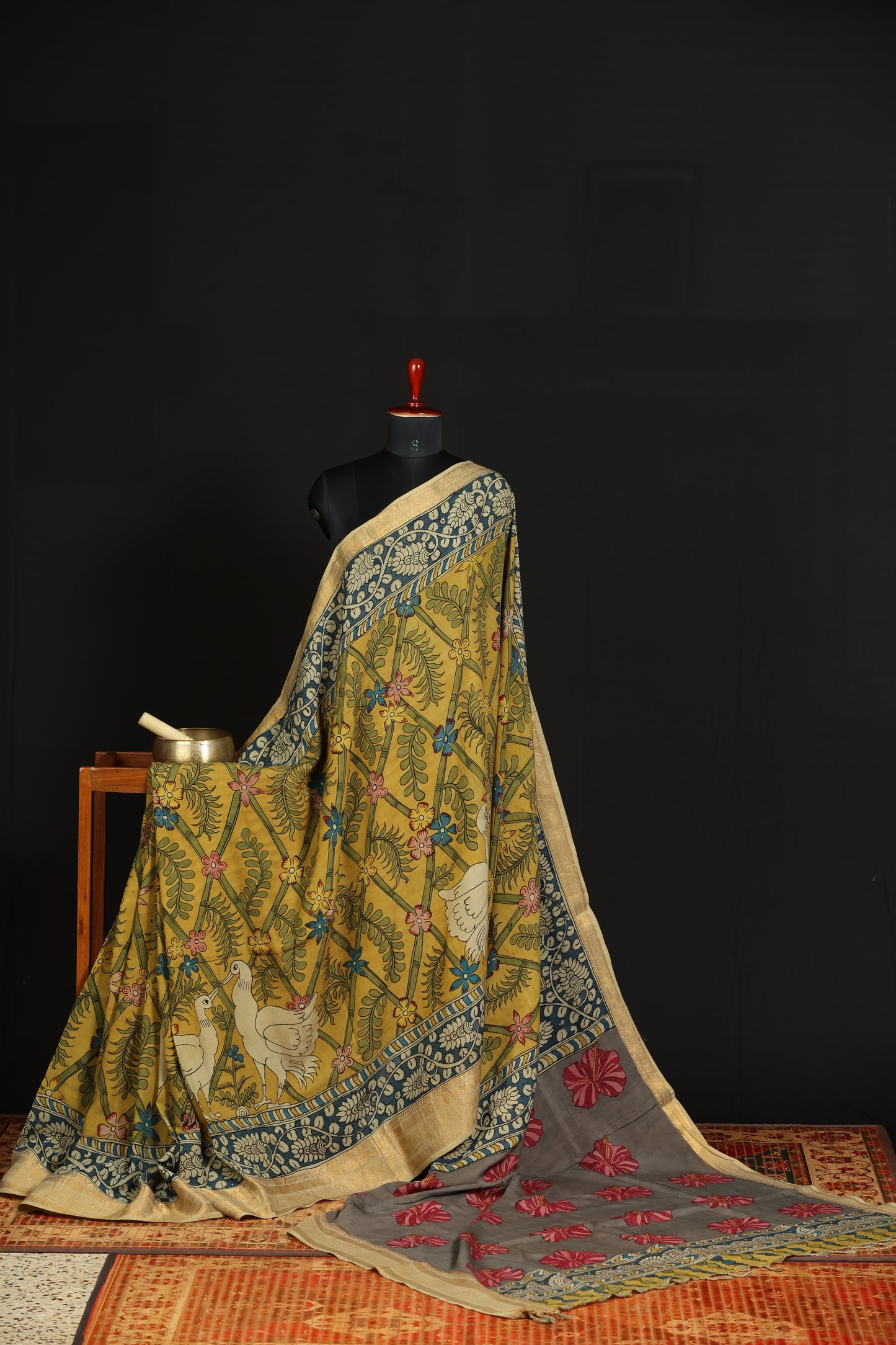 Silkcotton Penkalamkari sarees
