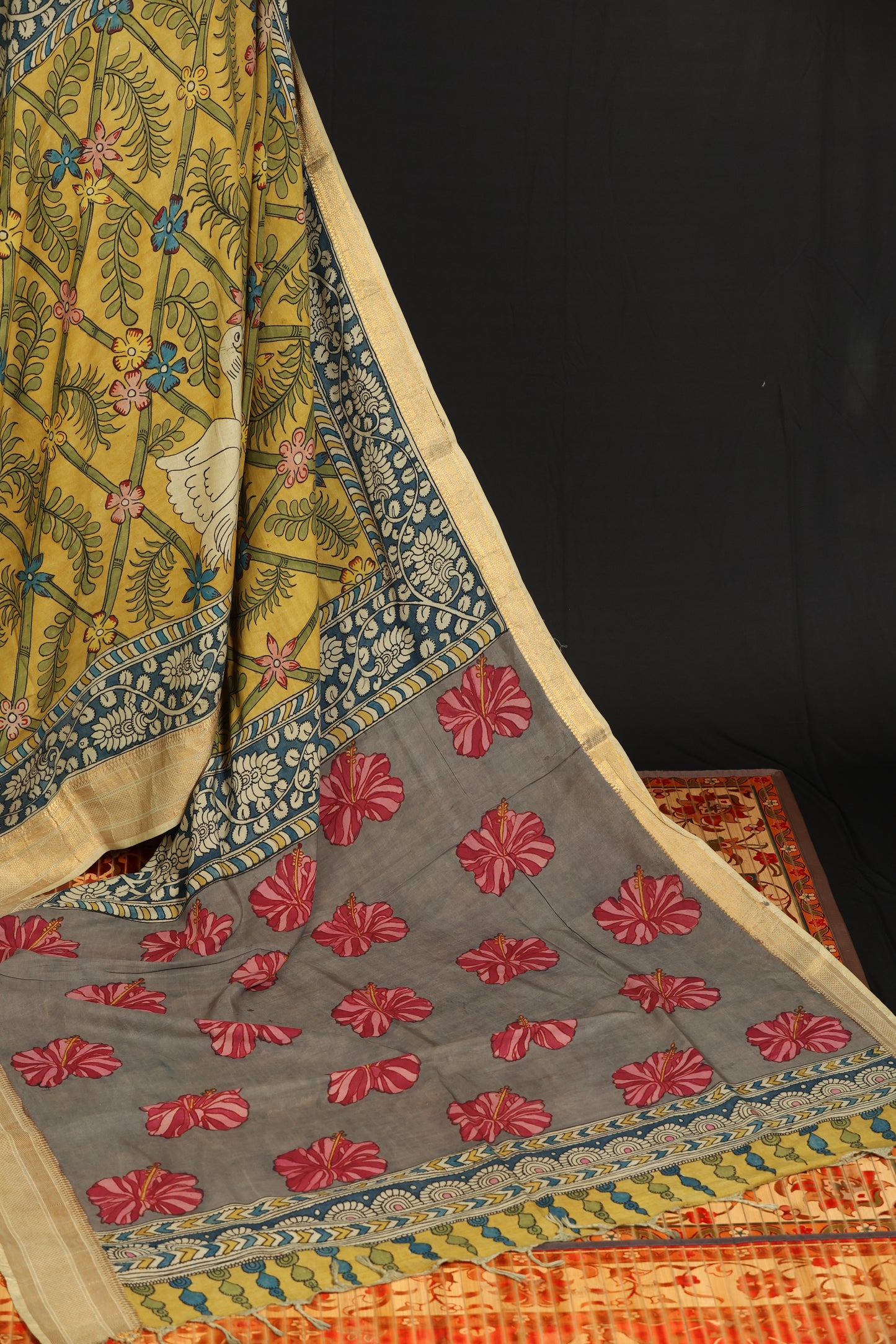 Silkcotton Penkalamkari sarees