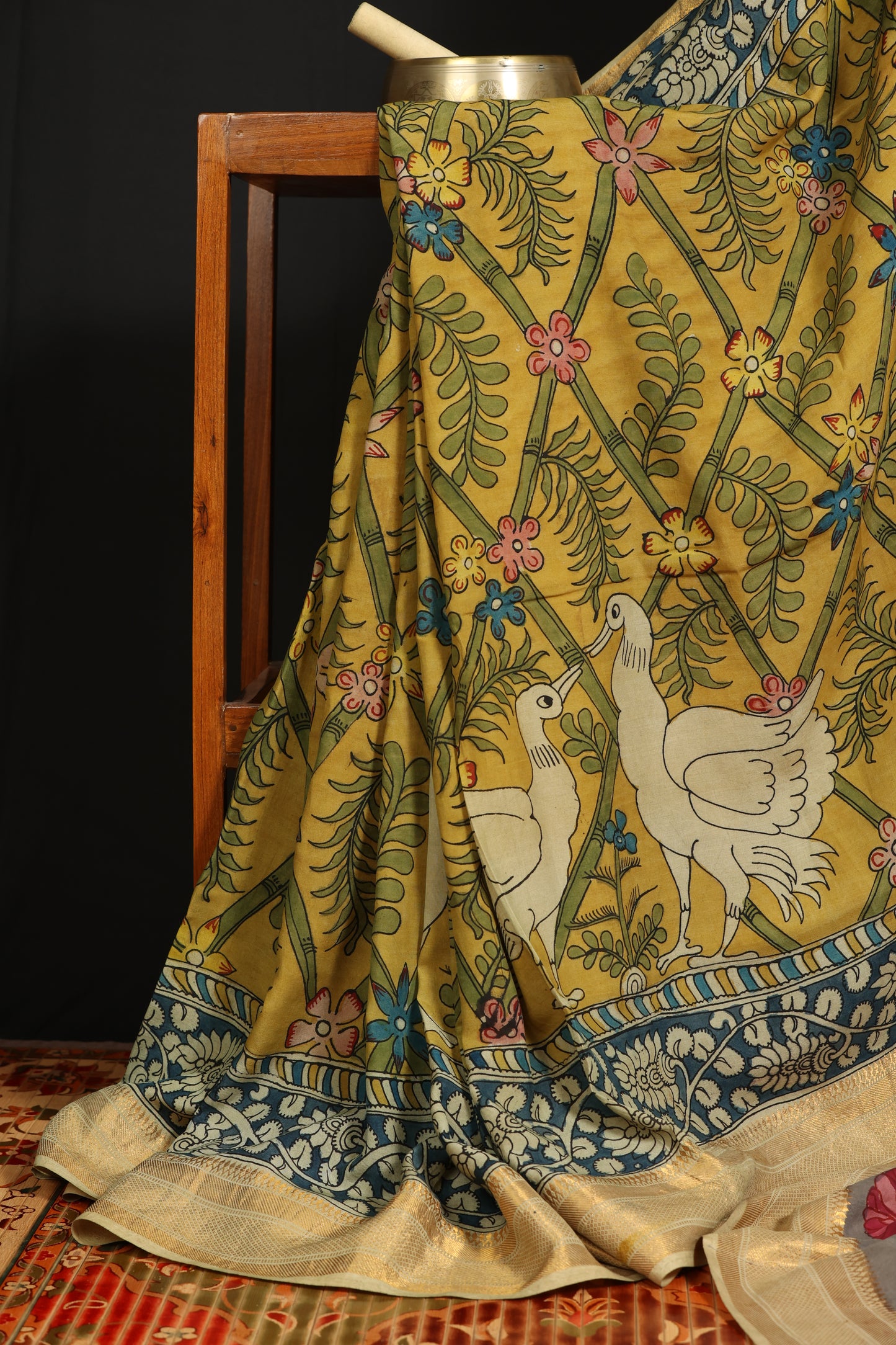Silkcotton Penkalamkari sarees