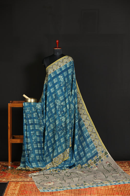 Silkcotton Penkalamkari sarees