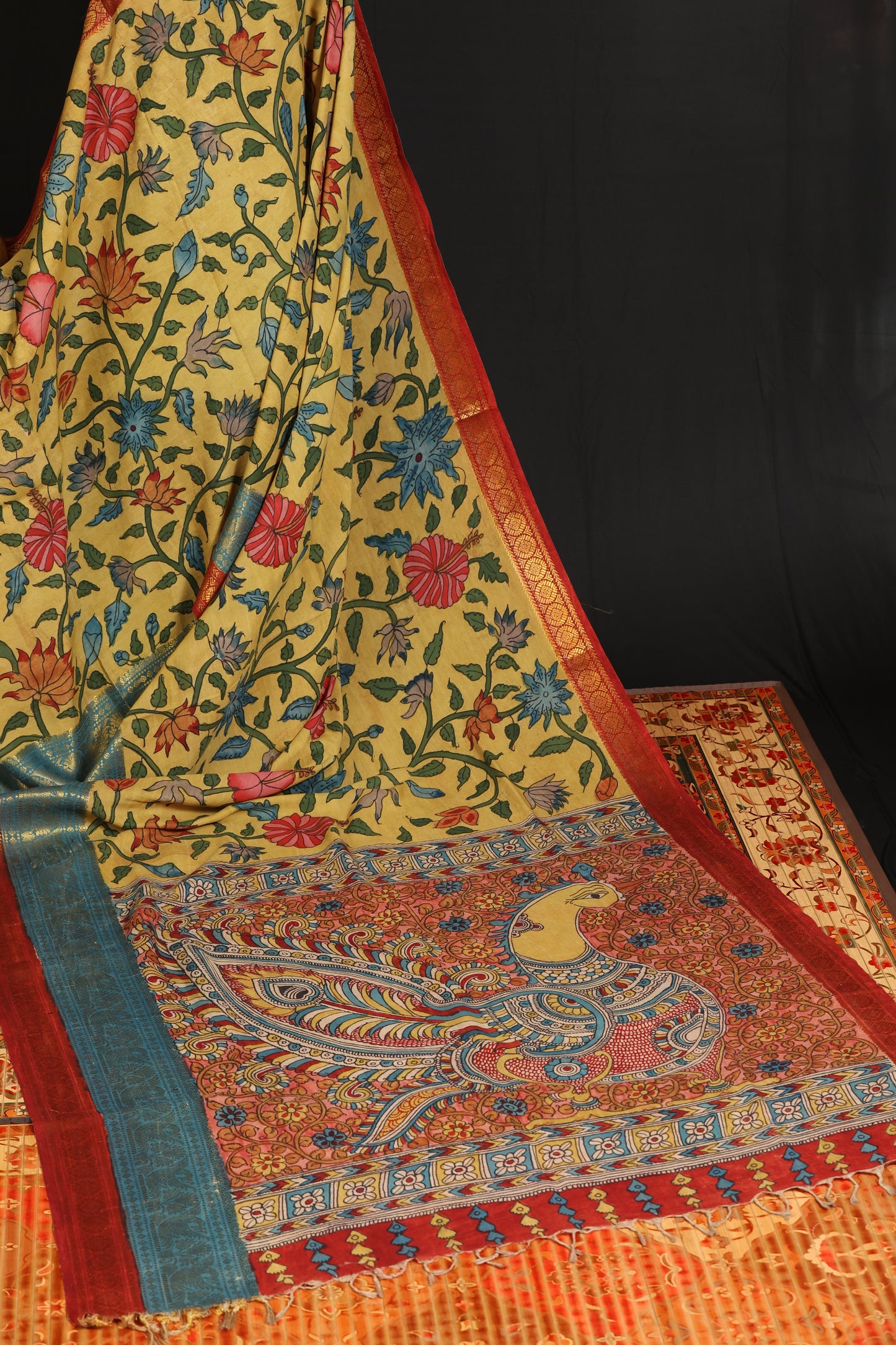 Silkcotton Penkalamkari sarees