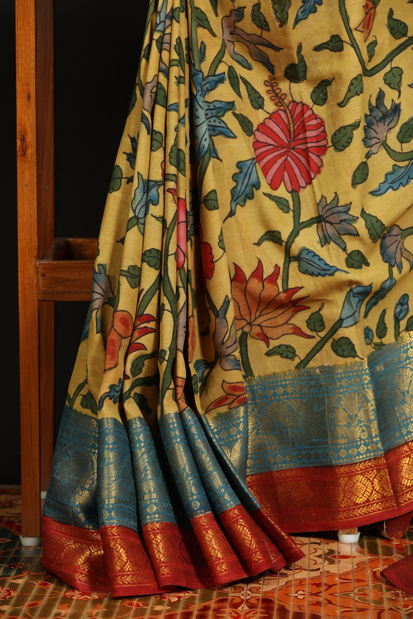 Silkcotton Penkalamkari sarees