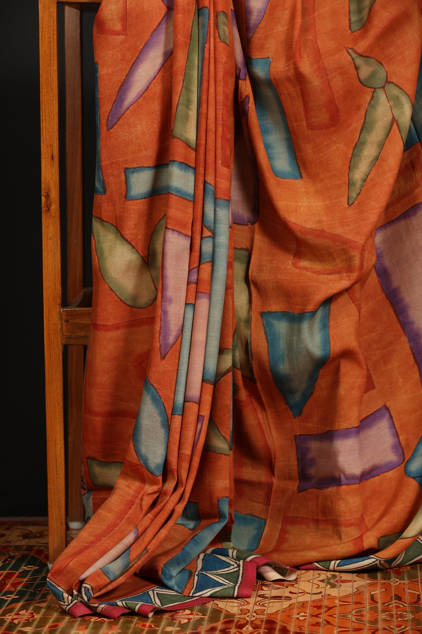 Contemporary Silkcotton Penkalamkari sarees