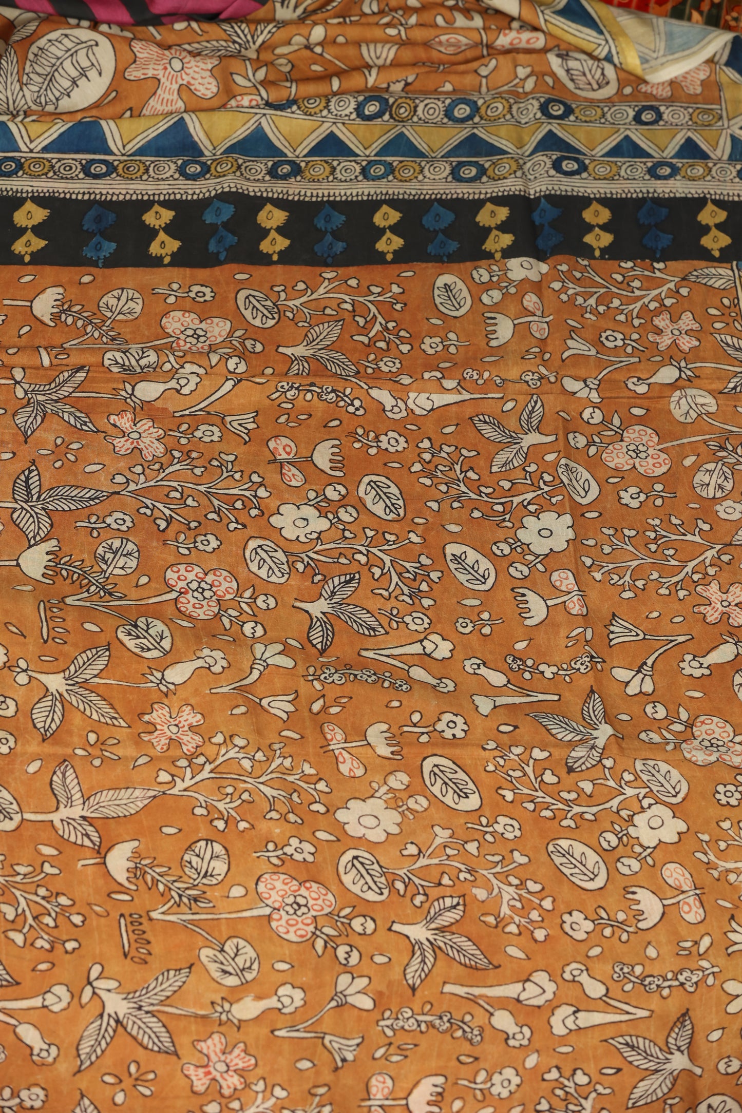 Contemporary Silkcotton Penkalamkari sarees