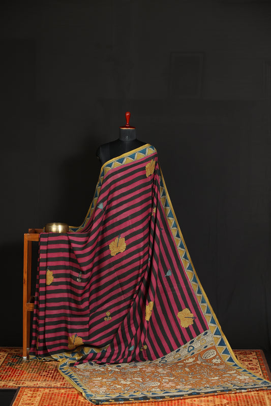 Contemporary Silkcotton Penkalamkari sarees
