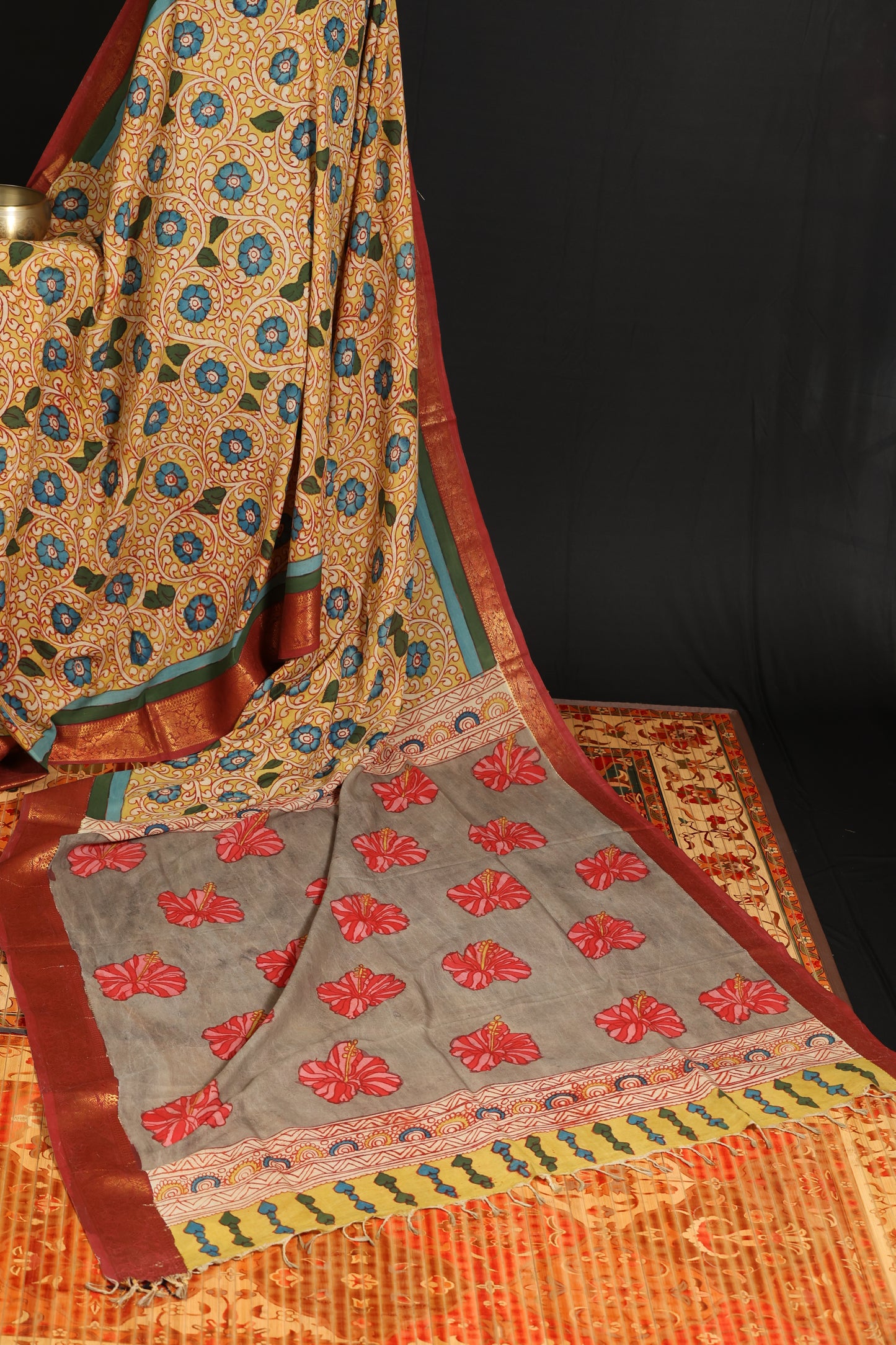 Silkcotton Penkalamkari sarees