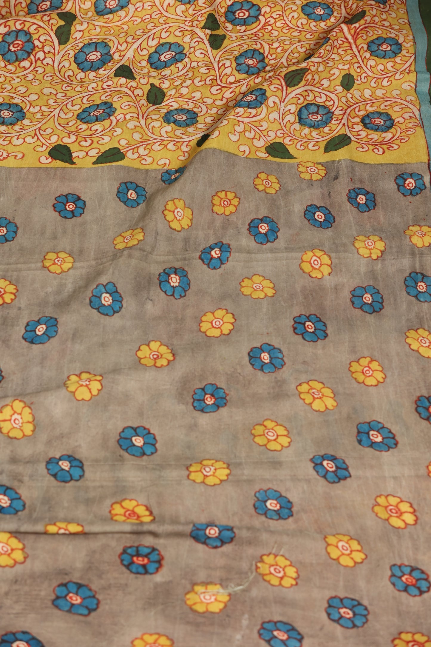 Silkcotton Penkalamkari sarees