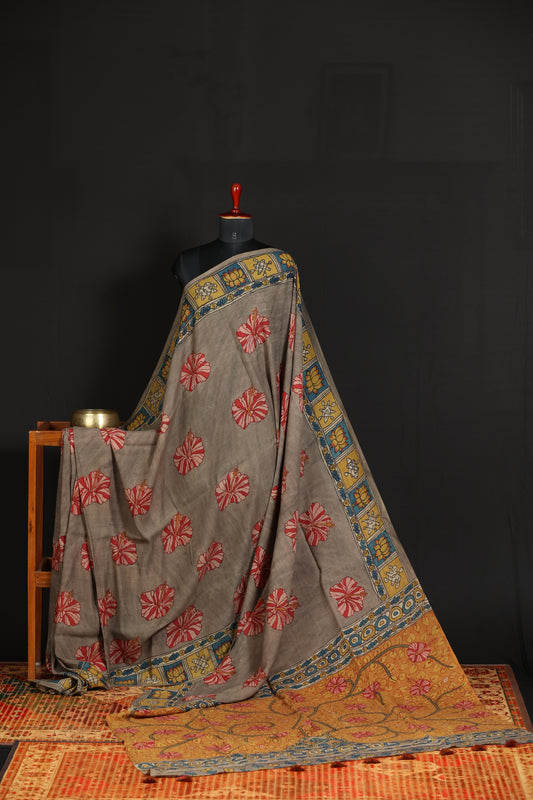 Silkcotton Penkalamkari sarees