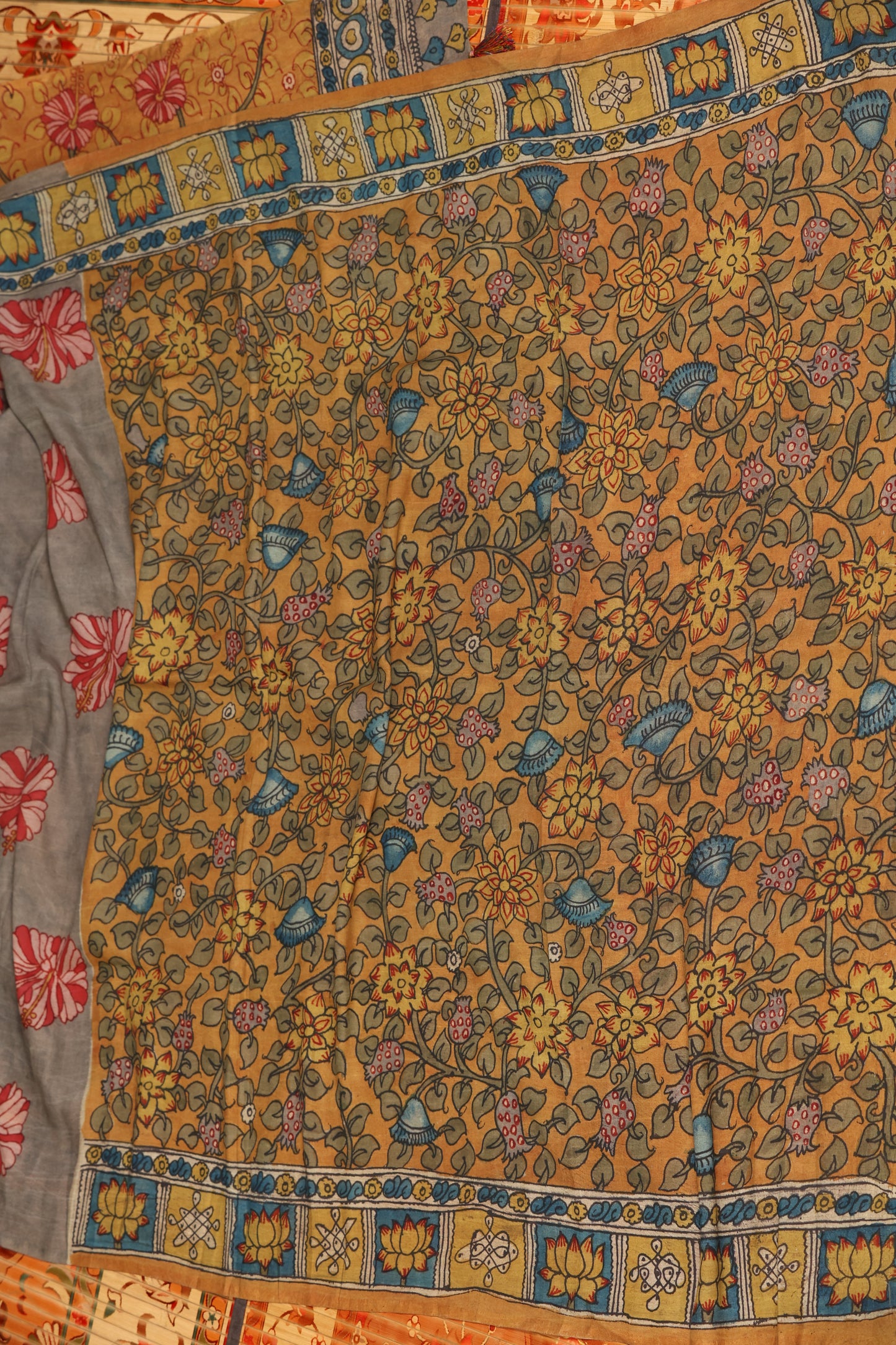Silkcotton Penkalamkari sarees