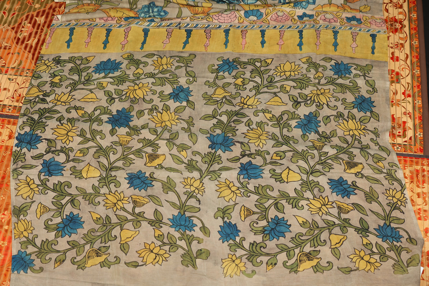 Contemporary Silkcotton Penkalamkari sarees