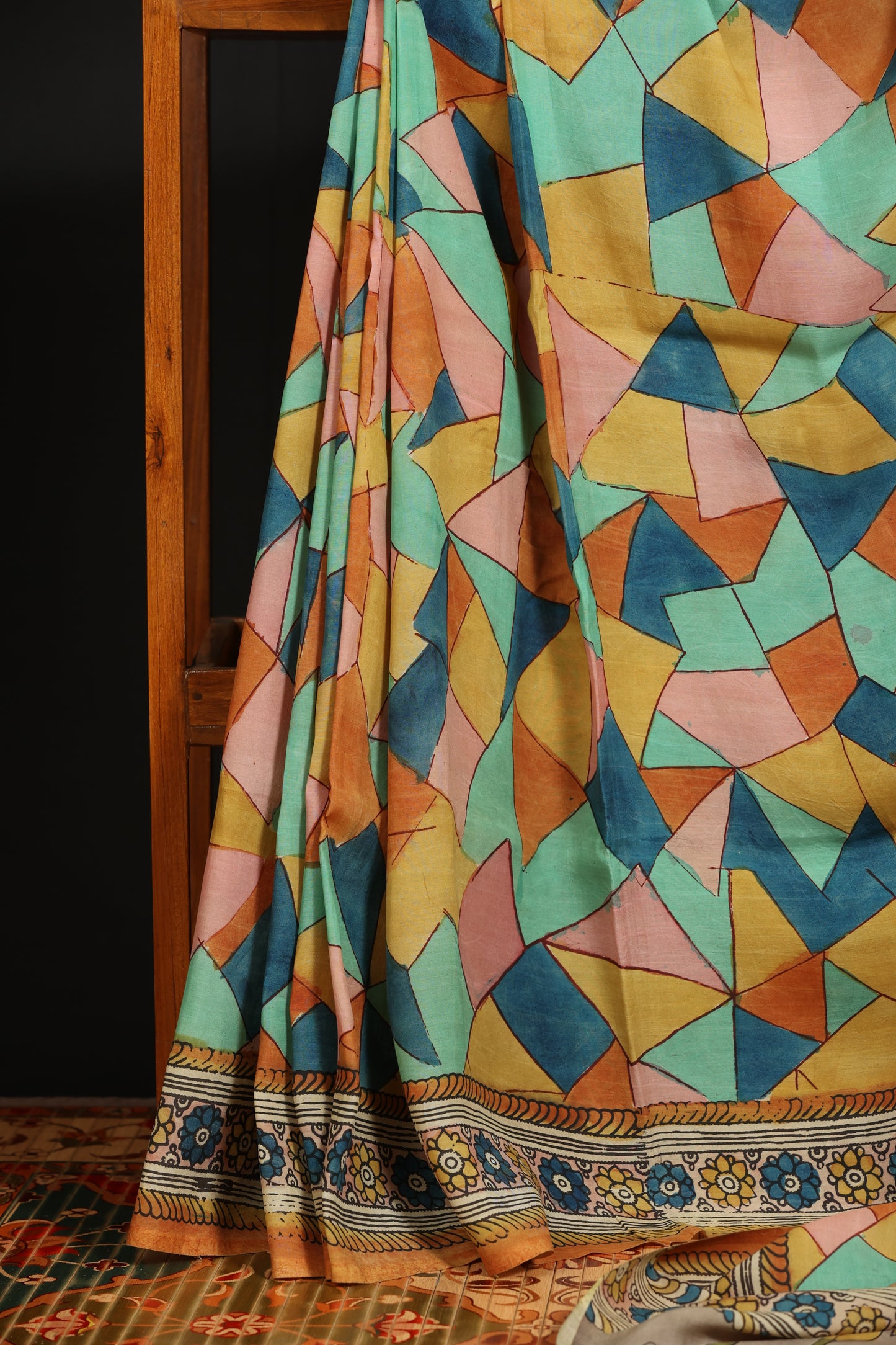 Contemporary Silkcotton Penkalamkari sarees