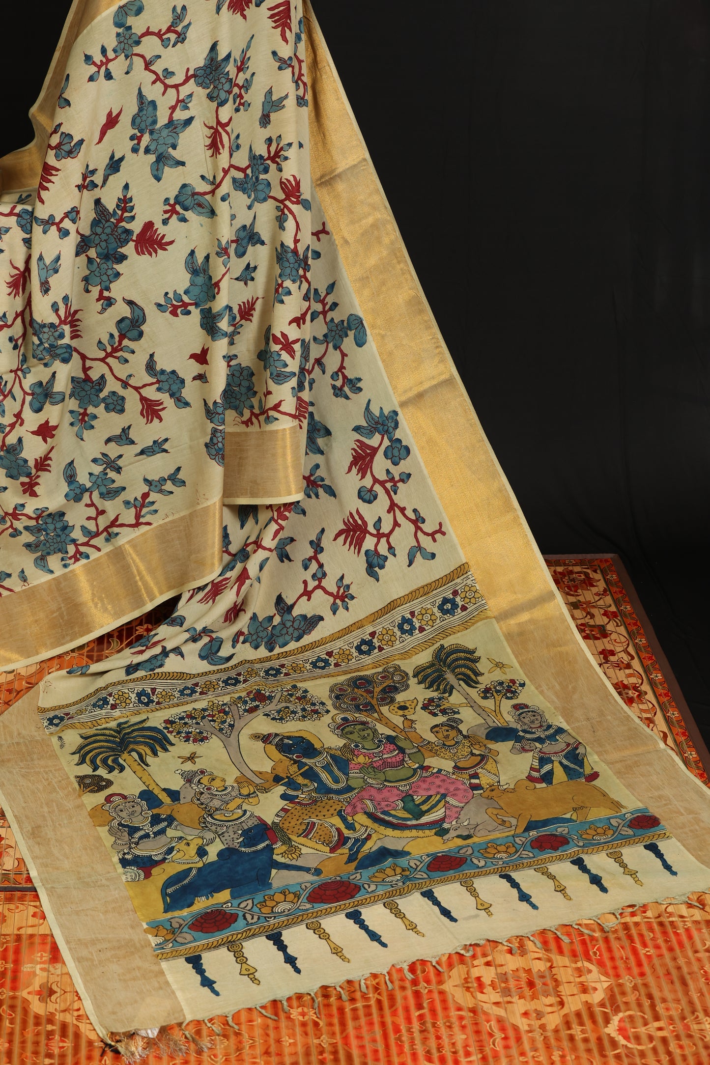 Silkcotton Penkalamkari sarees