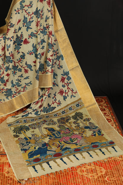 Silkcotton Penkalamkari sarees