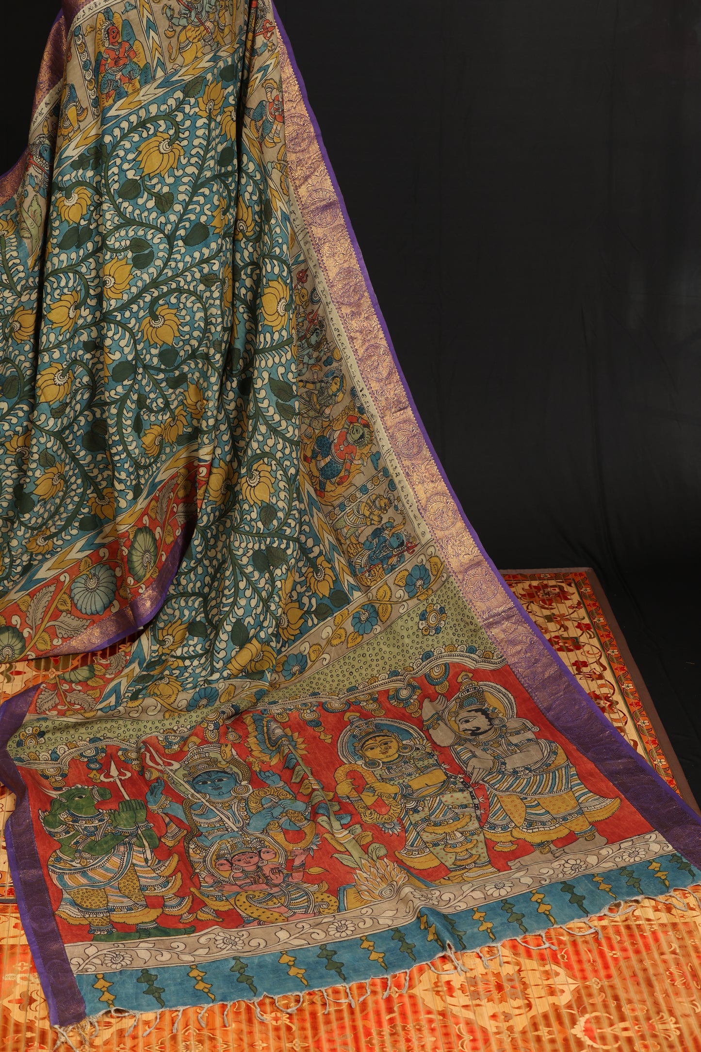 Silkcotton Penkalamkari sarees