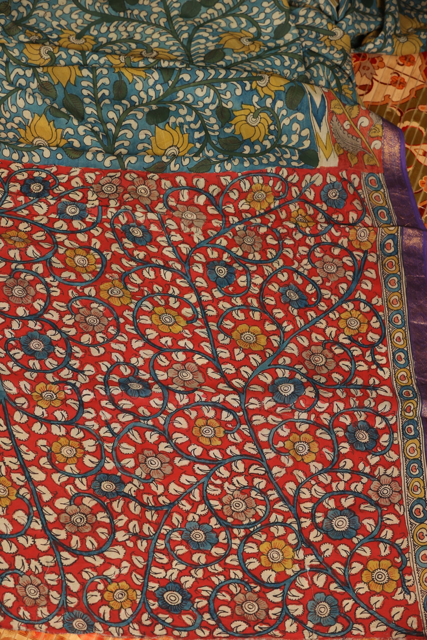 Silkcotton Penkalamkari sarees