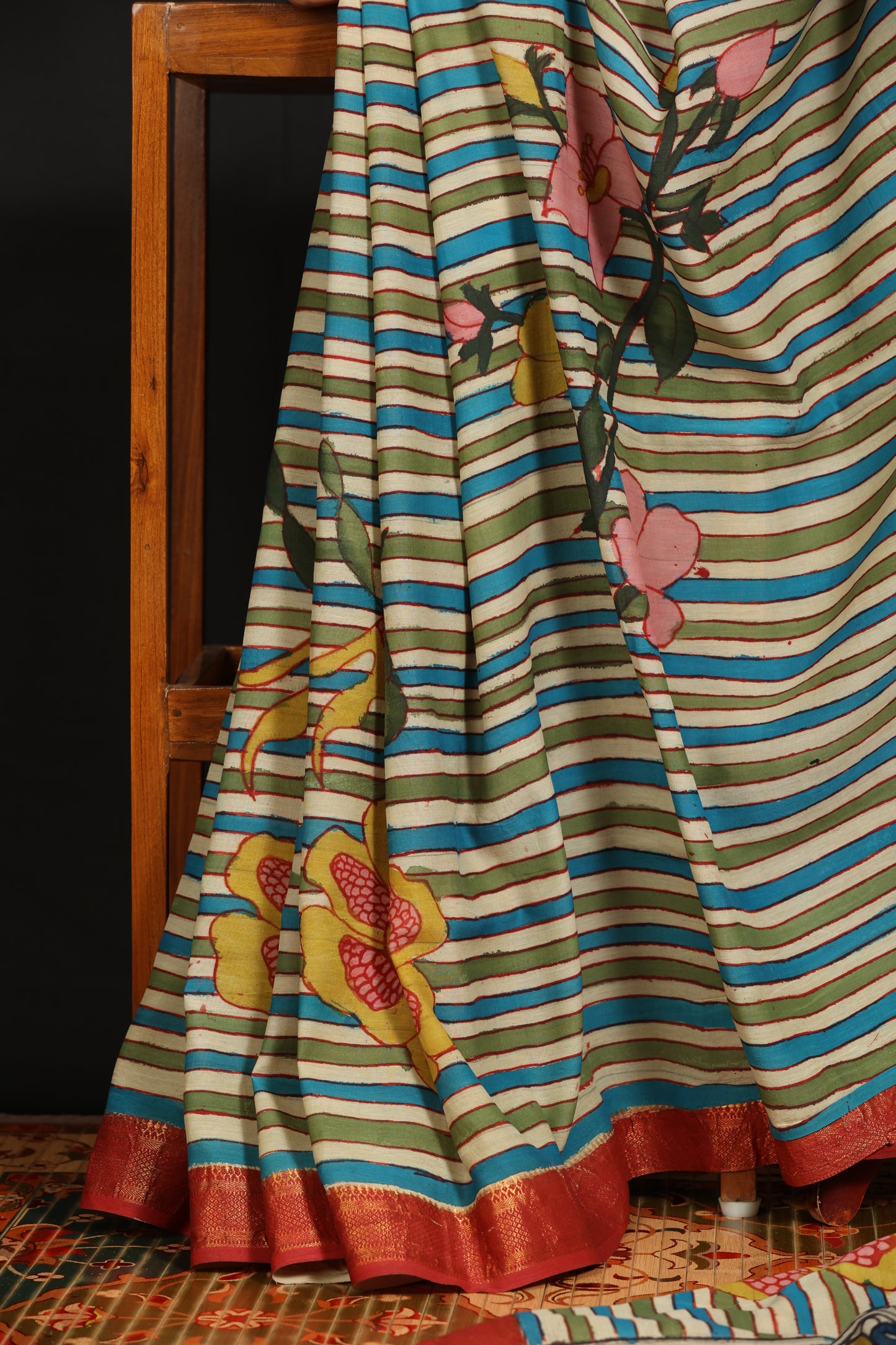 Contemporary Silkcotton Penkalamkari sarees