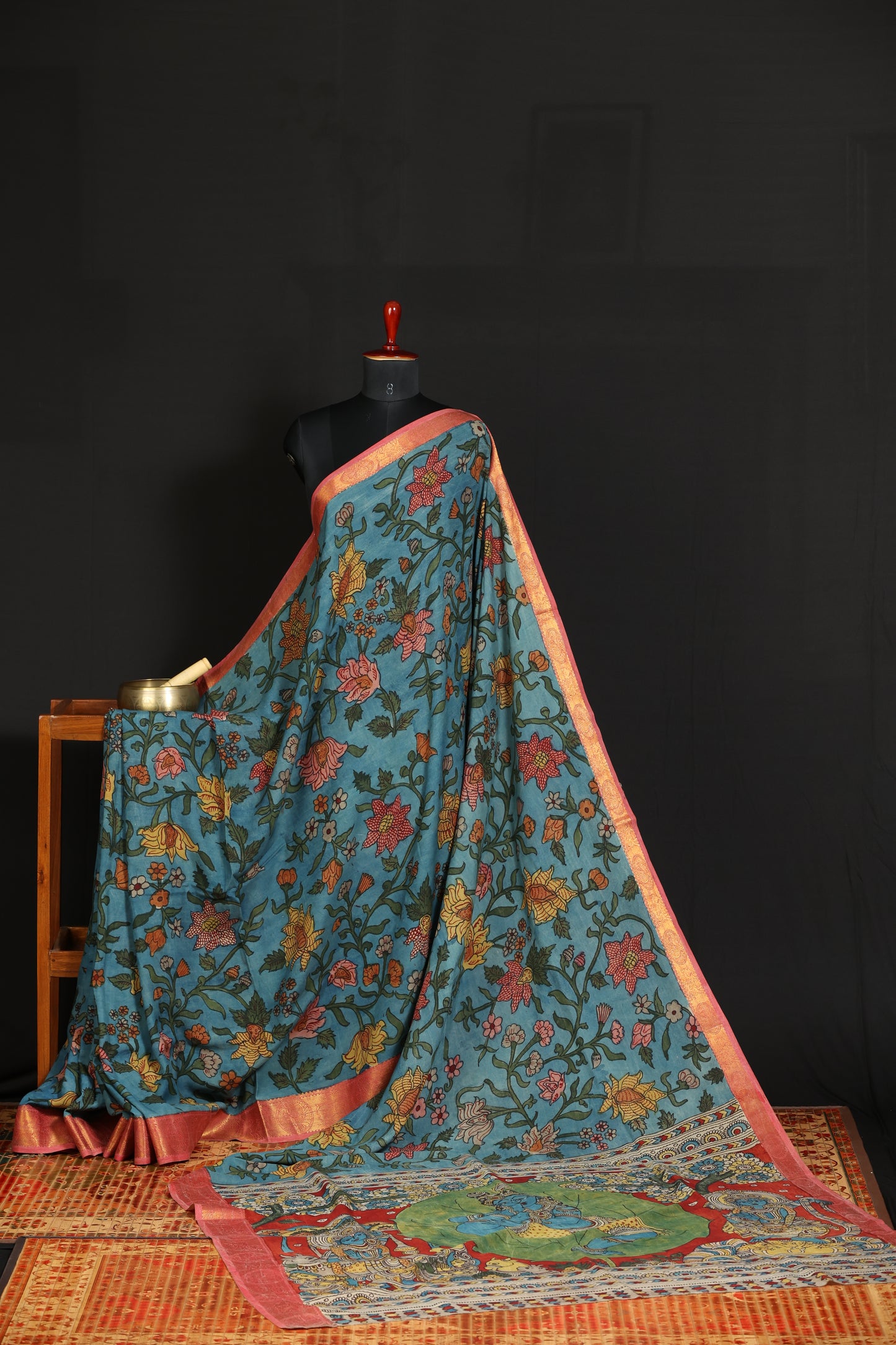 Silkcotton Penkalamkari sarees