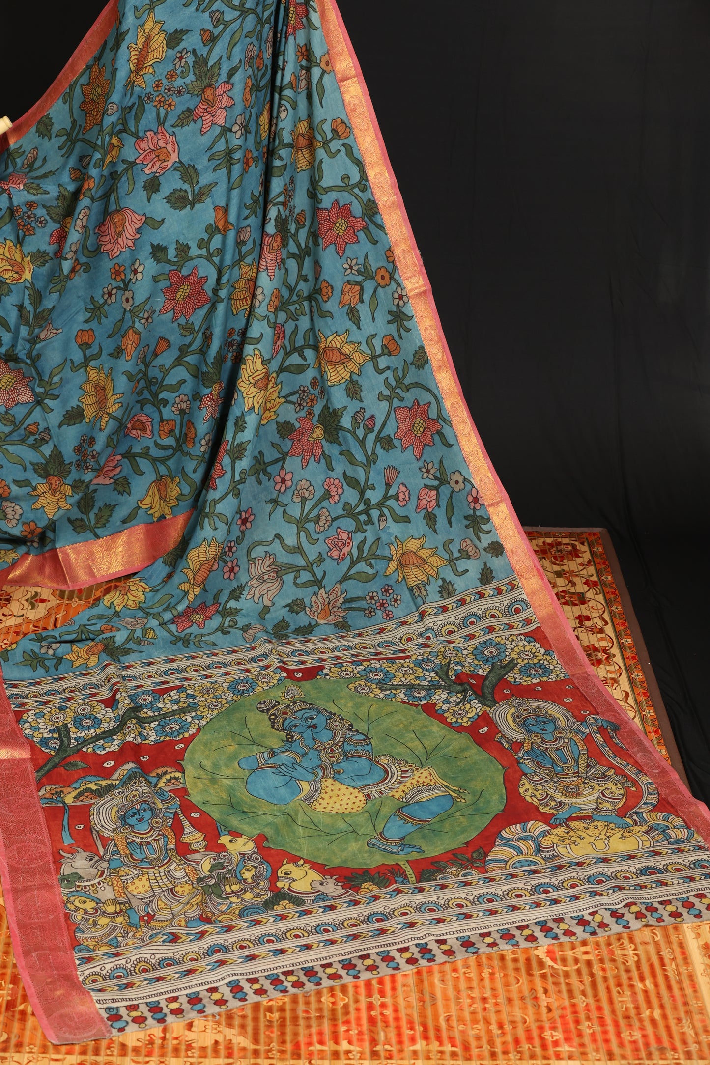 Silkcotton Penkalamkari sarees