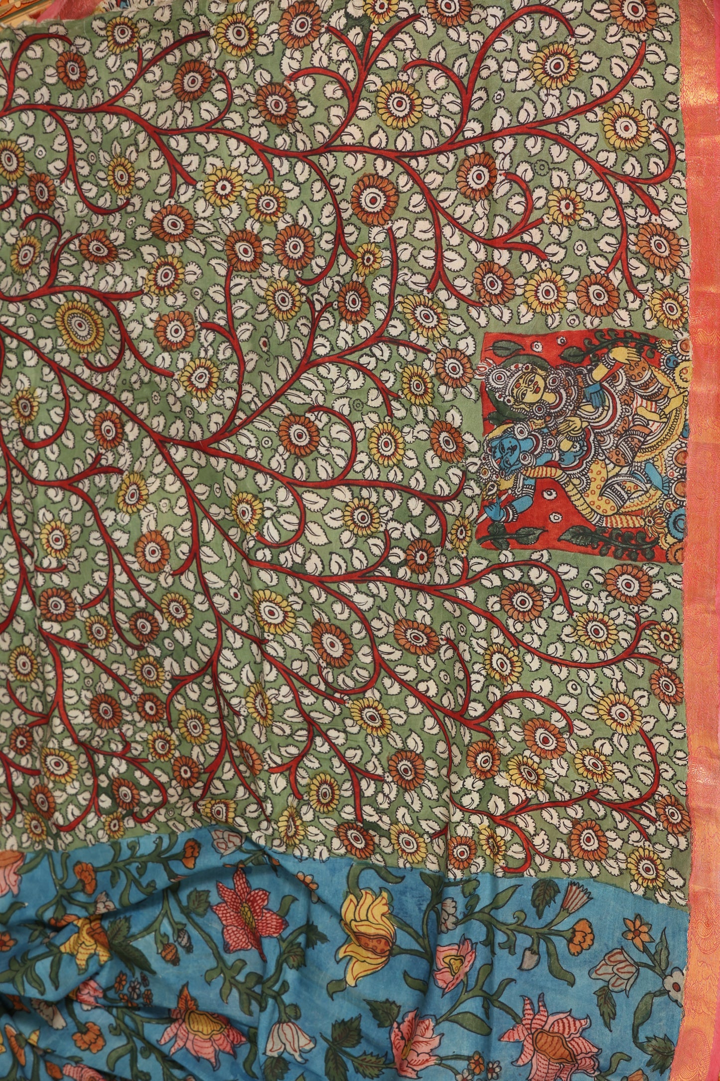 Silkcotton Penkalamkari sarees