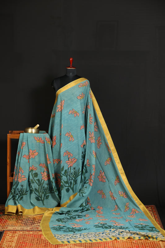 Silkcotton Penkalamkari sarees