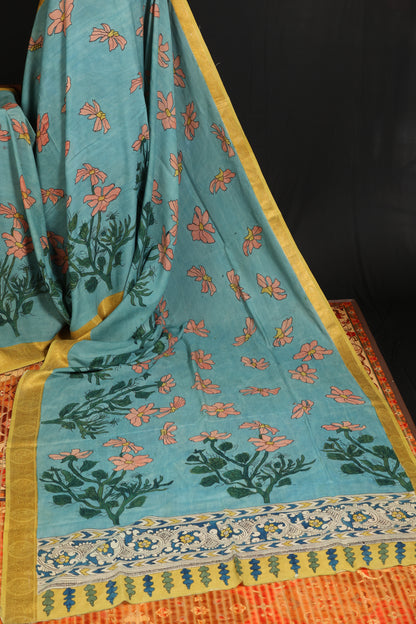 Silkcotton Penkalamkari sarees