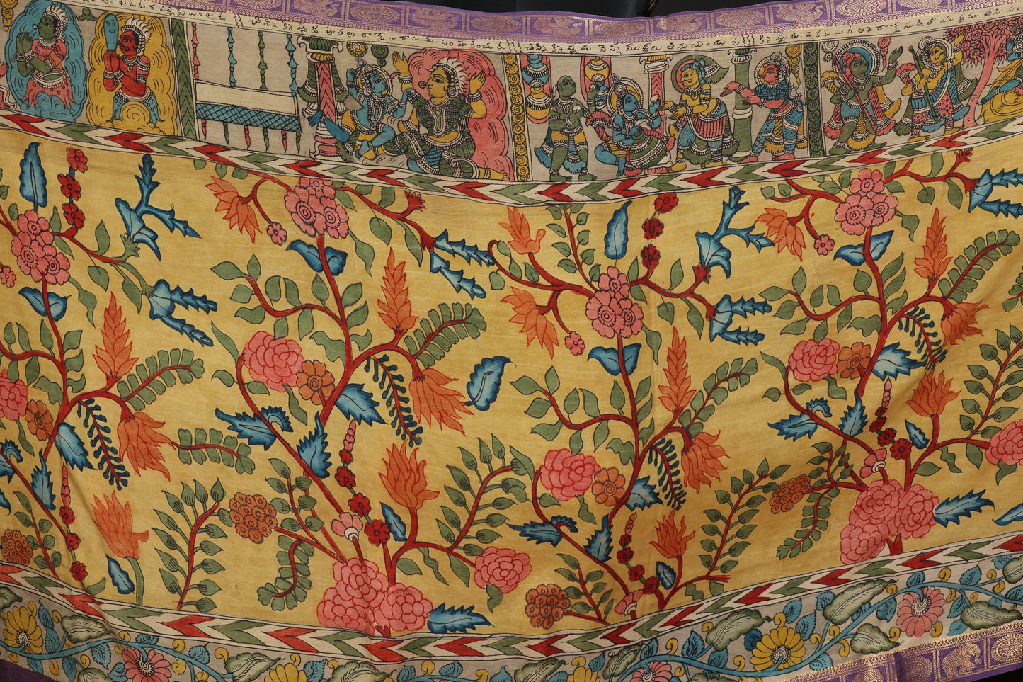 Silkcotton Penkalamkari sarees