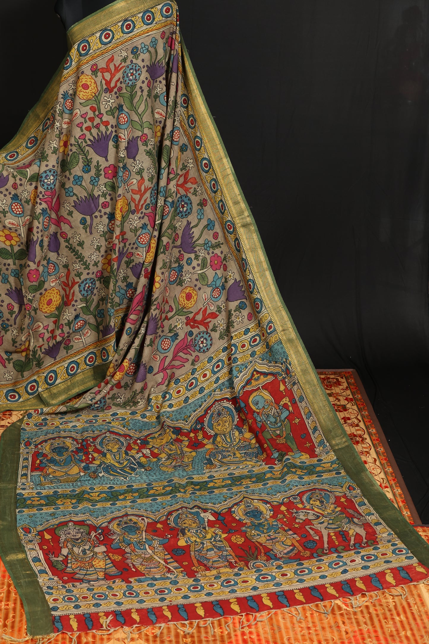 Silkcotton Penkalamkari sarees