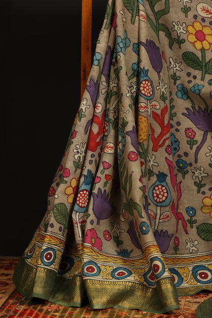 Silkcotton Penkalamkari sarees