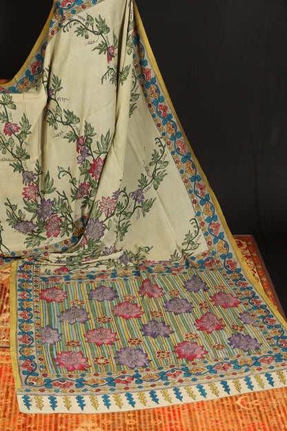 Silkcotton Penkalamkari sarees