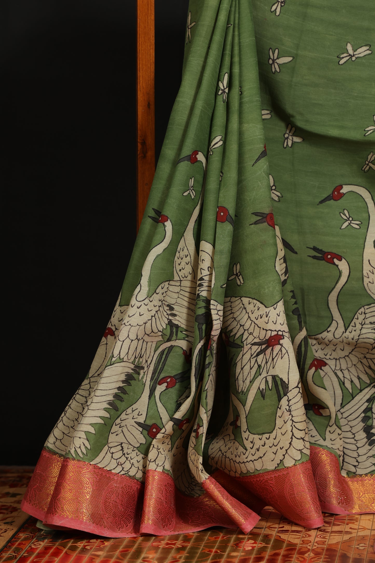 Silkcotton Penkalamkari sarees