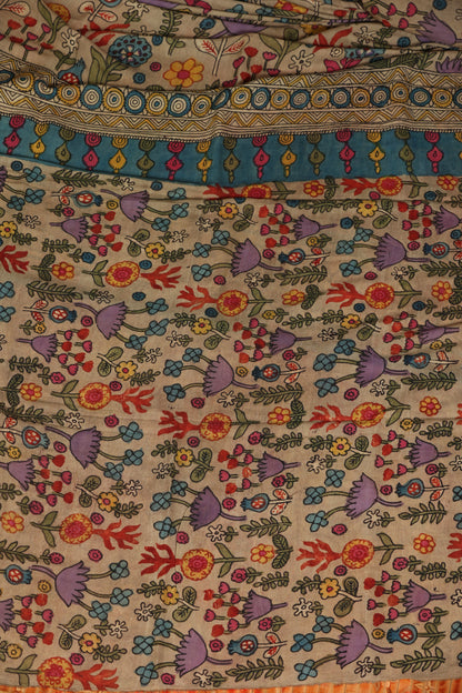 Contemporary Silkcotton Penkalamkari sarees