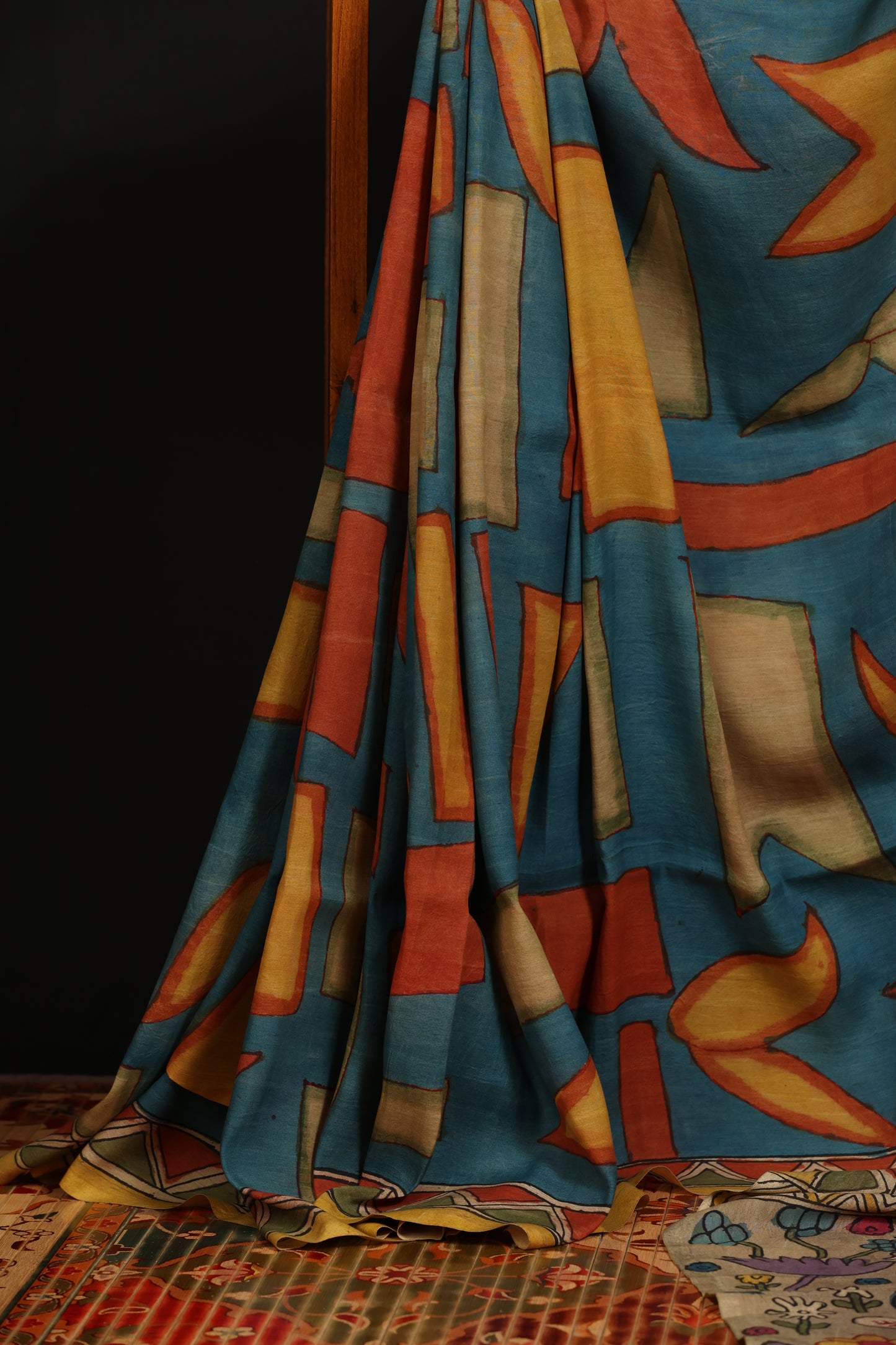 Contemporary Silkcotton Penkalamkari sarees