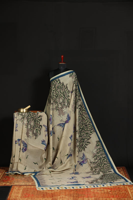 Silkcotton Penkalamkari sarees