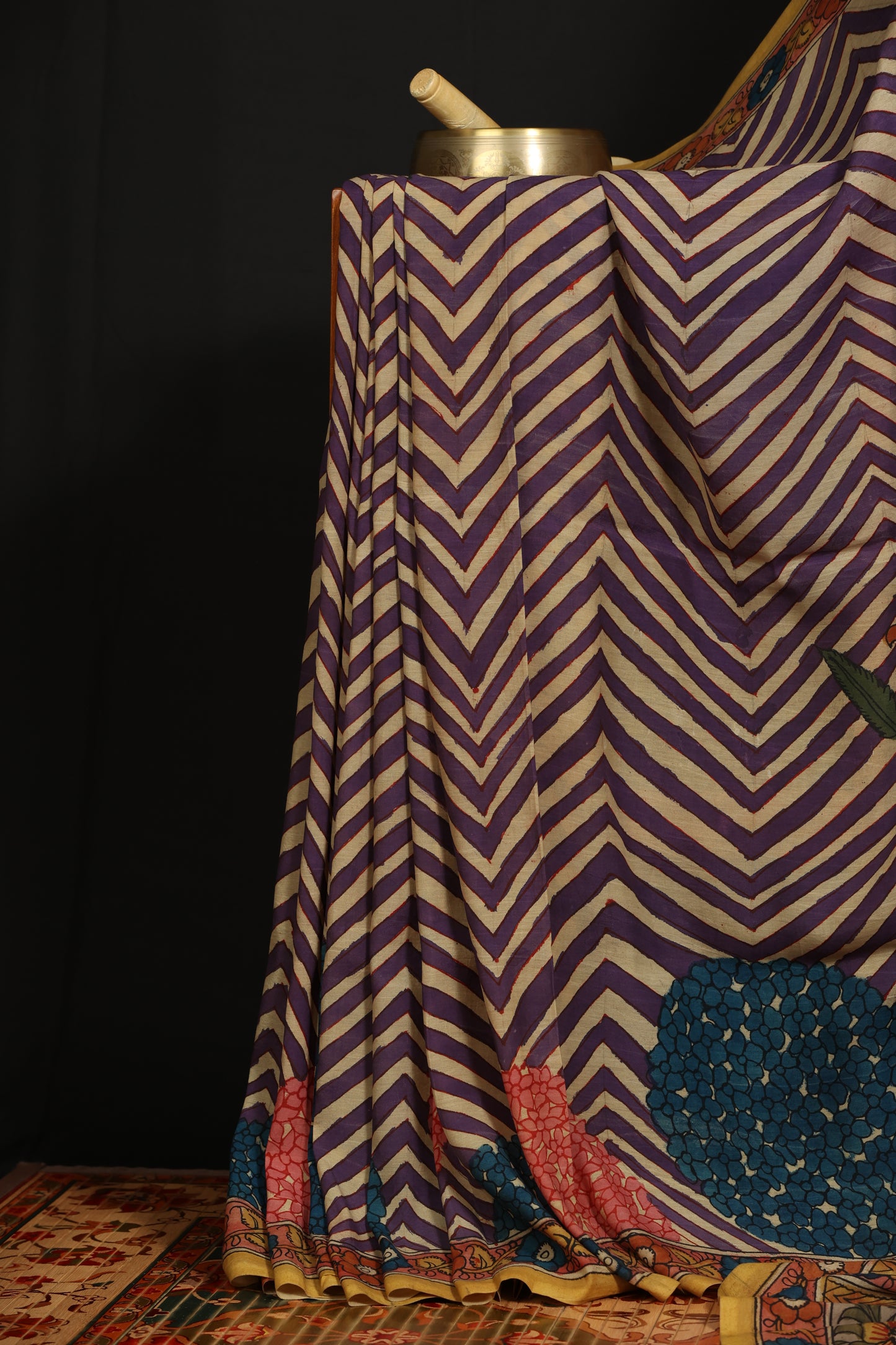 Contemporary Silkcotton Penkalamkari sarees