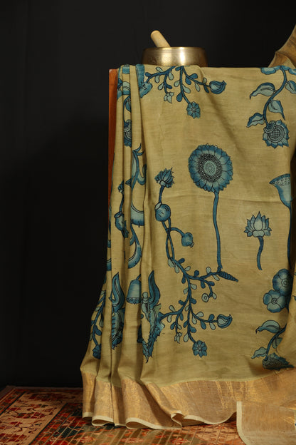 Silkcotton Penkalamkari sarees