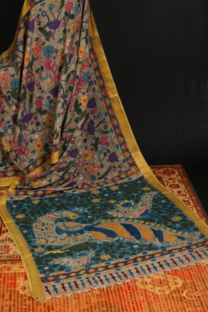 Silkcotton Penkalamkari sarees