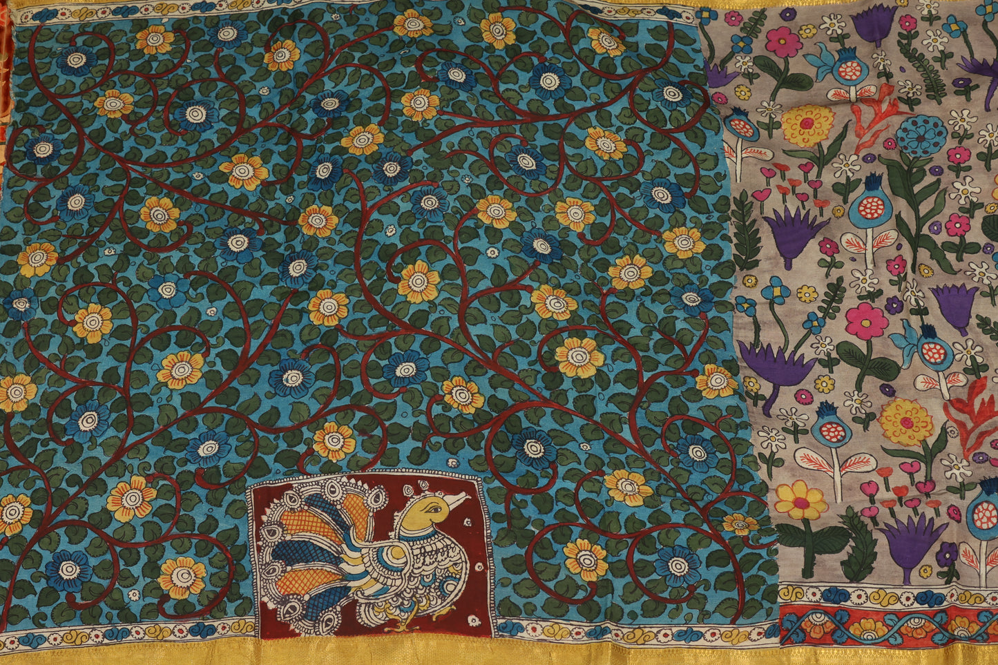 Silkcotton Penkalamkari sarees