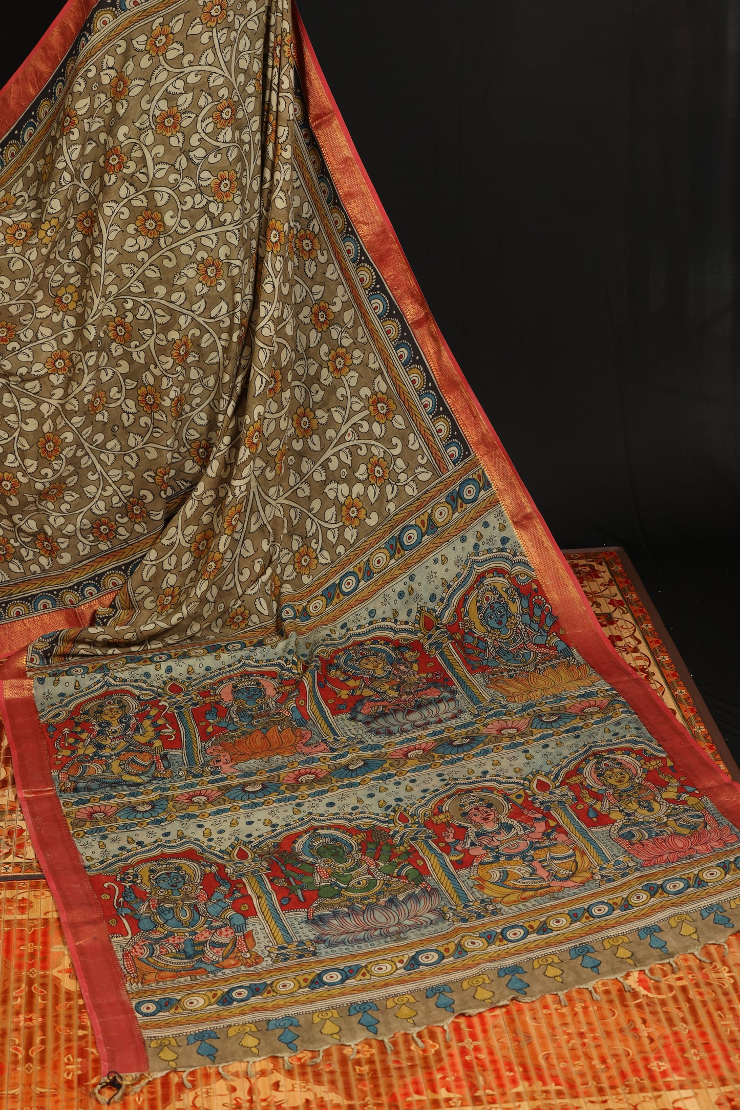 Silkcotton Penkalamkari sarees