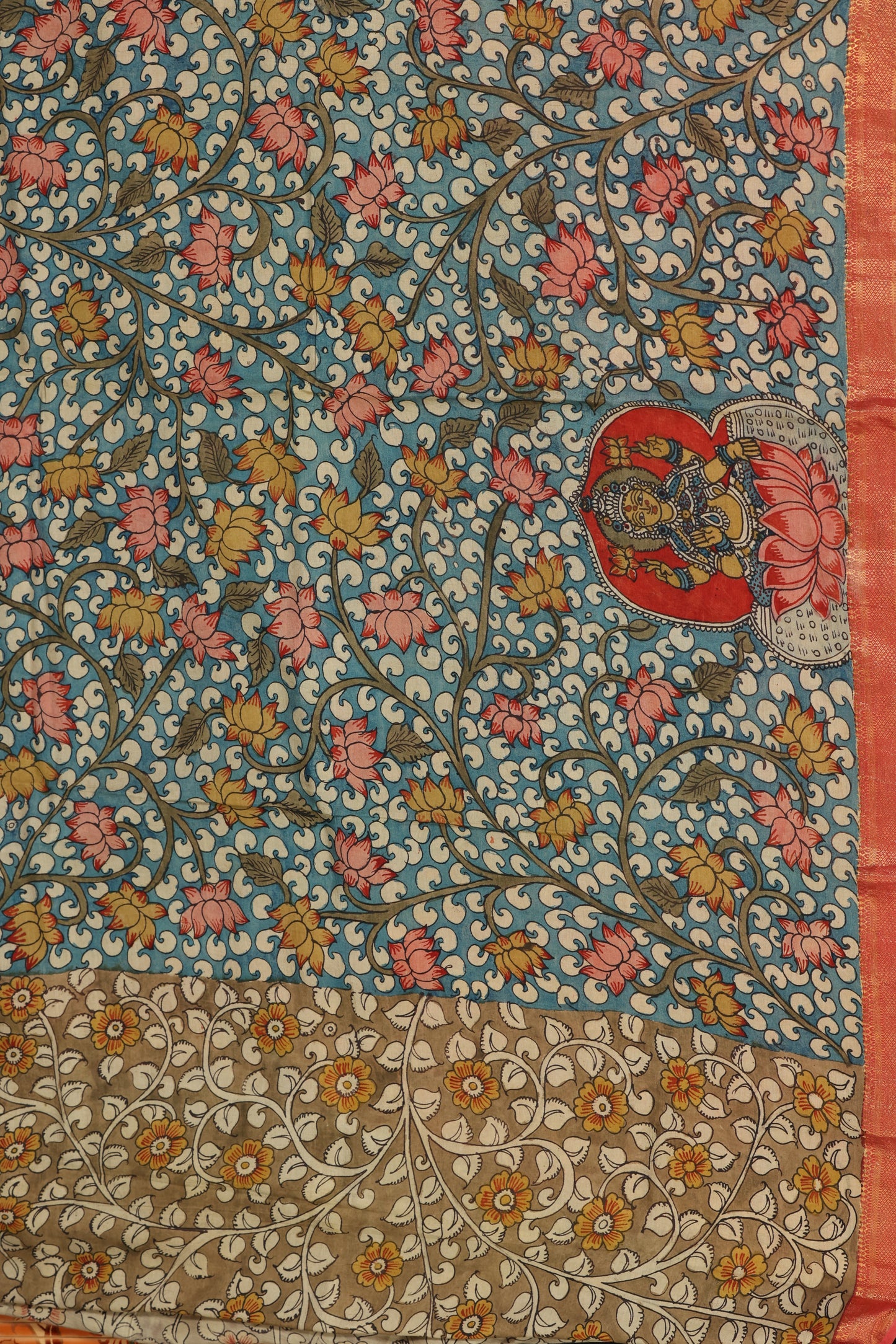 Silkcotton Penkalamkari sarees