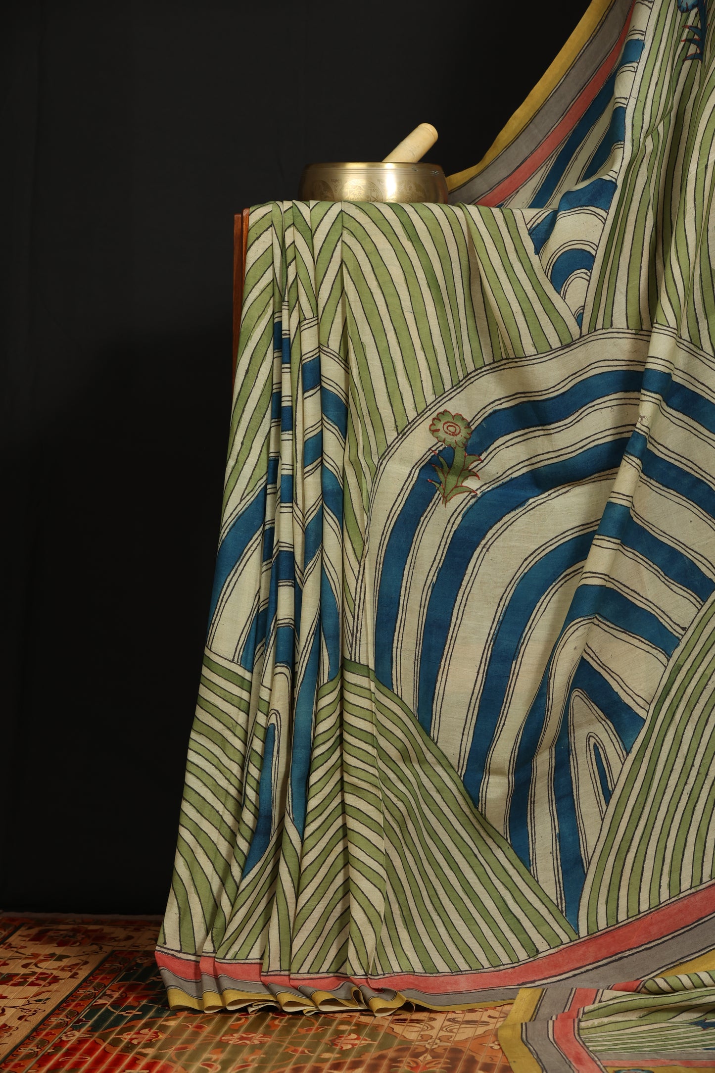 Contemporary Silkcotton Penkalamkari sarees